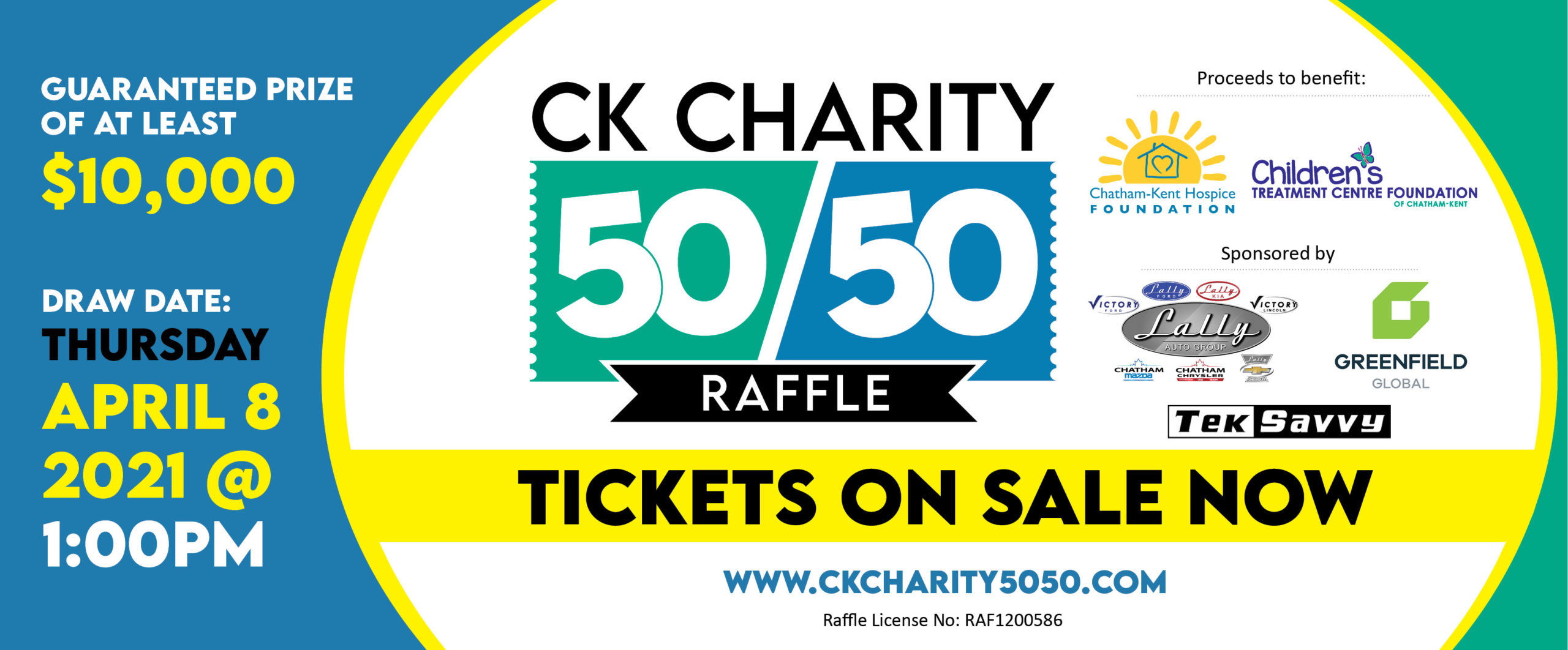 CK Charity 50/50 Raffle tickets now on sale - Children's Treatment