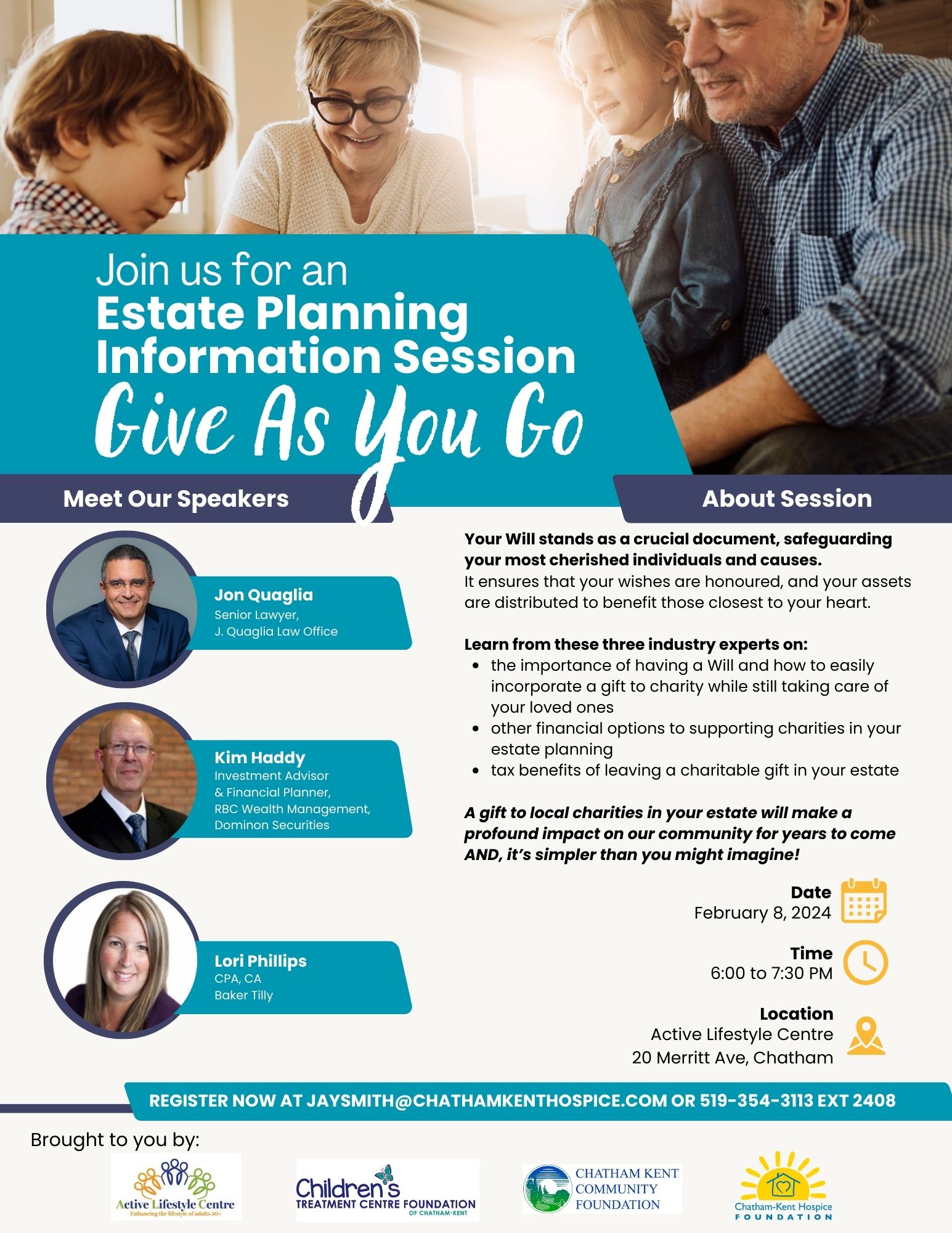 Estate planning information session give as you go february 8 2024